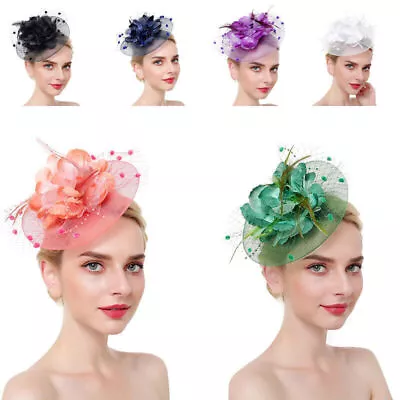 $14.99 • Buy Women's Alice Headband Clip Hat Fascinator Weddings Ladies Day Races Royal Ascot
