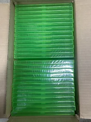 LOT OF 25 New Microsoft XBOX 360 Green 14mm Replacement Video Game Storage Cases • $52.99