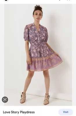 $120 • Buy Spell And The Gypsy Collective Love Story Play Dress Size M