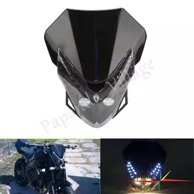 Motorcycle LED Headlight Fairing For Kawasaki EX 250 EX500 Ninja GPZ 636 ZX6R • $36.98
