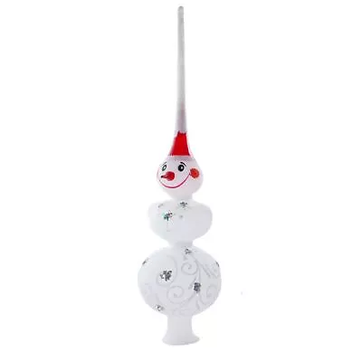  Snowman  Glass Christmas Tree Topper • $28.90