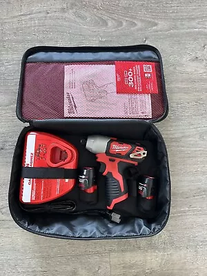 Milwaukee M12 1/4  Hex Impact Driver & 3/8  Drill Driver Kit 2407-20 2462-20 • $42