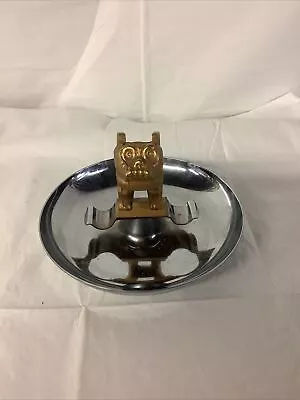 Vintage Mack Truck Bulldog Bull Dog Hood Ornament Ash Tray Gold Tone 87931 USA • $120