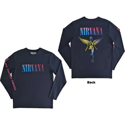 Nirvana - In Utero Navy Long Sleeve Shirt • $64.99