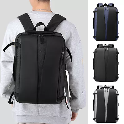 $24.99 • Buy Waterproof Laptop Backpack Bookbag 17  School Travel Bag With USB Charging Port