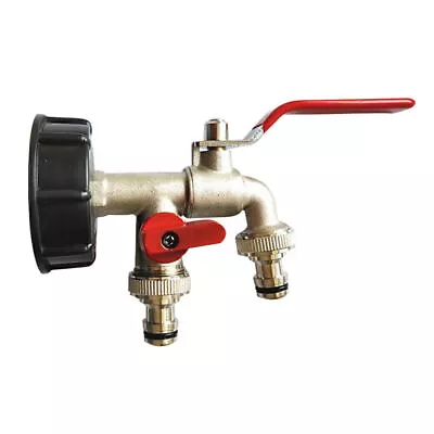 IBC Tank Adapter Container Accessories Adapter 1/2  Ball Valve With Tap S60x6 J0 • £15.86