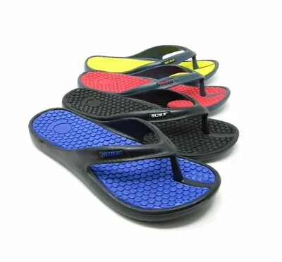 £12.98 • Buy Mens Slip On Surf Casual Beach Shower Toe Post Mules Flip Flops Sandals
