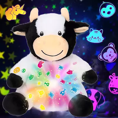 Cuteoy Plush Cow Star Projector Musical Adjustable Singing Stuffed Animals Kawai • $32.99