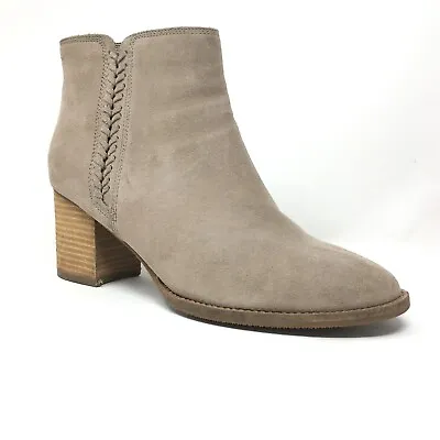 Blondo Nina Waterproof Ankle Boots Booties Shoes Womens Size 10 Taupe Suede • $31.74