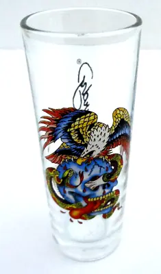 Ed Hardy By Christian Audigier Shot Glass Skull Eagle Snake Designer Souvenir • $9.50