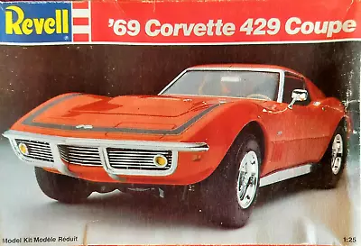 REVELL 1:25 '69 Corvette 429 Coupe Model Car Kit 7149 Chevrolet C3 *COMPLETE* • £43.90