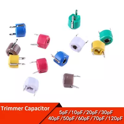 Trimmer Capacitor 6mm 5PF 10PF 20PF 30PF -120PF Adjustable Variable Capacitors • $240