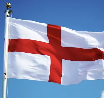 England Flag 5FT X 3FT St George Cross Flags English Eyelets UK SELLER FAST SHIP • £3.75