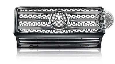 G Class W463 Grille Grill G500 G55 2018 AMG Glossy Black Mesh Mercedes Benz  ✅ • $212.75