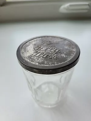 VINTAGE Ball Jelly Glass 8 Oz Canning Jar With Tin Metal Lid • $9.95