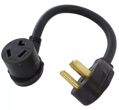 4-Prong Dryer Outlet To 3-Prong Dryer Plug Adapter NEMA 14-30P To NEMA 10-30R • $33.97