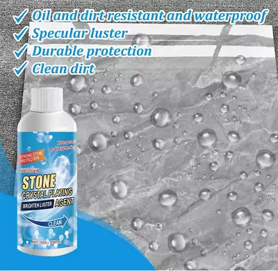 Stone Crystal Plating Agent Stone Stain Remover Cleaner Kitchen Marble Cleaner • £6.55