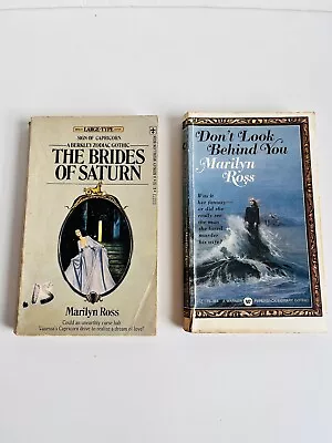 Lot Of 2 Books By Marilyn Ross ~ The Bride’s Of Saturn Don’t Look Behind You • $9.99
