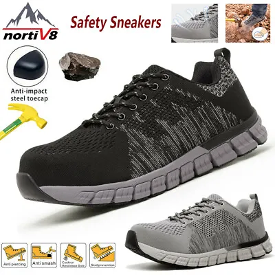 NORTIV 8 Men's Safety Work Shoes Composite Toe Breathable Sports Sneakers • $19.99