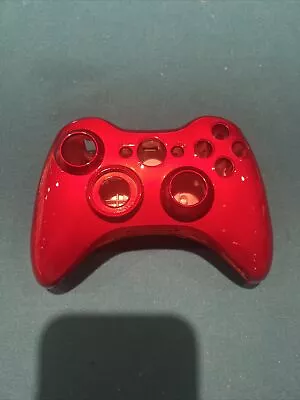 XBOX 360 Controller Replacement Case Glossy Red With Matching Battery Case • $9.95