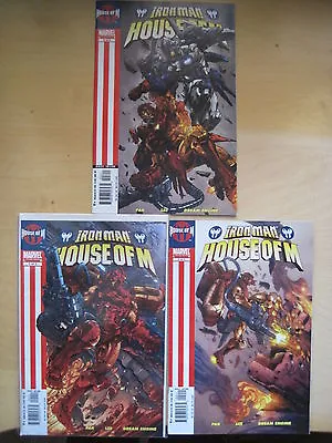 IRON MAN : HOUSE OF M : COMPLETE 3 ISSUE 2005 Marvel SERIES By PAK & LEE • £8.99