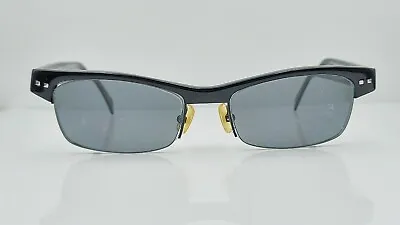 £16.70 • Buy Mikli ML1032 0041 Black Oval Half-Rim Sunglasses FRAMES ONLY 