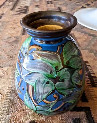 HERMAN KAHLER Keramik SIGNED HAK VTG DENMARK 1930's Lrg Vase  • $375
