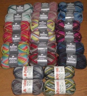 Lot Of 2 Skeins Patons Kroy Sock Yarn 1.7 Oz 166 Yds You Choose Color • $16.99