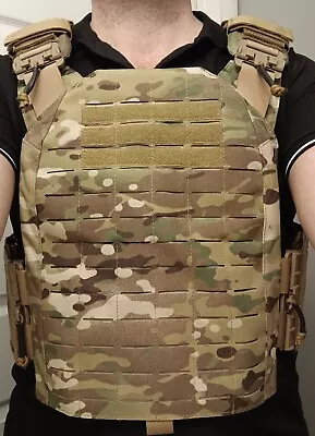 New MultiCam MOLLE Plate Carrier Tactical Vest With Quick Release Straps  • $80