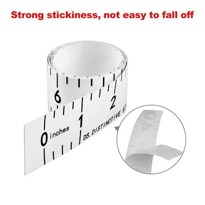 Self-Adhesive Measuring Tape Double Scale Stick On Workbench Ruler Sticky Tape • £2.63