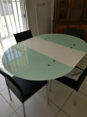 $100 • Buy Glass Extendable Table And 4 Chairs