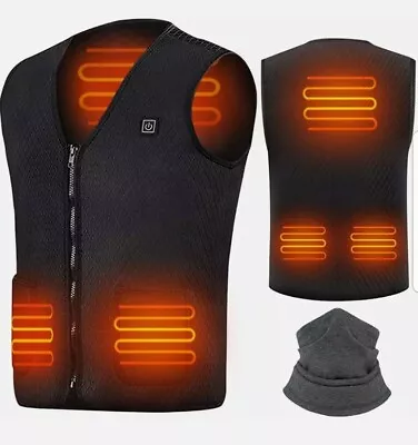 Sholov Electric Heated Vest USB Port Heated Jacket Rechargeable Lightweight Heat • $39.99