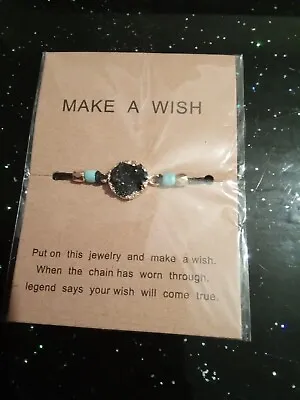 Make A Wish Bracelet Black • £0.99