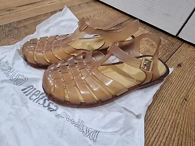 Melissa Beige Brown Jelly Sandal - UK Size 6 NWOB • £20