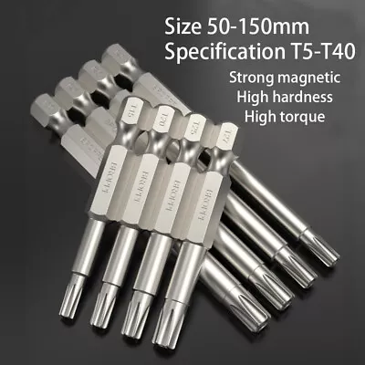 Torx Long Magnetic Impact Rated Screwdriver Drill Driver Bits T10-T40 PROFESSION • $354.45