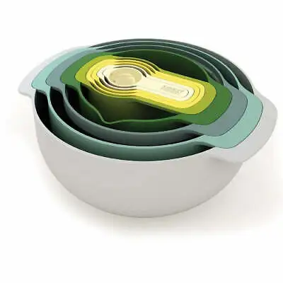 Nest 9 Plus Bowl Set Space Compact Food Preparation Set 9 Piece Joseph Joseph • $89.35