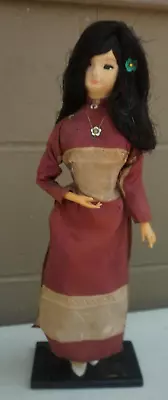 Vietnam War Army GI Bring Back Vietnamese 16  Doll In Traditional Garb (Loc F2) • $25