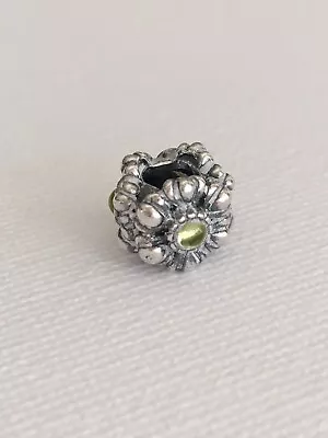 Pandora Flower Charm With Green Stones • $38.95