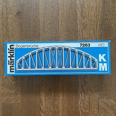 Marklin K/M Arched Bridge 14 1/8 - HO Scale Model Railroad Bridge - #7263 • $50