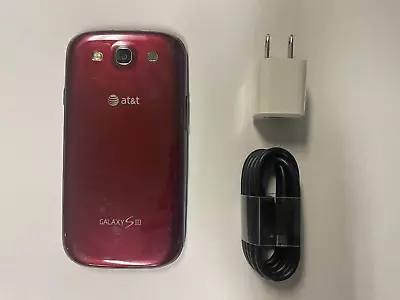 Samsung  Galaxy  S3  I747  16GB GSM Unlocked RED GOOD Condition Complete • $49.79