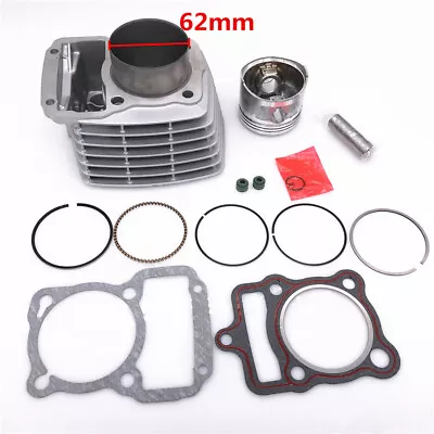 62mm Motorcycle Cylinder Kit Big Bore For Dirt Pit Bike Update 125cc To 150cc • $69.50