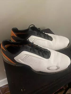Oakley Carbon Pro Golf Shoes Men’s Size 12 US White/Orange/Black • $90