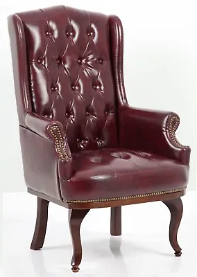 Chesterfield Accent Chair Armchair Fireside Wingback High Back • £219