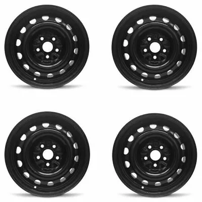 Set 4 16  Black Replacement Wheel Fits 05-18 Volkswagen Jetta 16x6.5 5x112 +42mm • $436.28