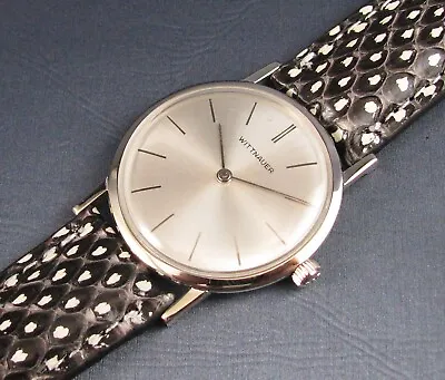 Vintage Longines Wittnauer 10k White Gold GF Slim Elegant Mens Watch 17J 10M • $349