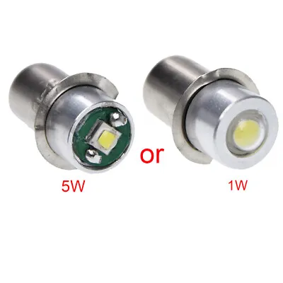 3-18V / 5V-24V P13.5S 1W / 5W Led Flashlight Replacement Torch Bulb Light White • $8.69