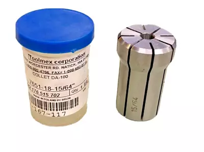 New Toolmex DA-180 15/64  (.234 ) Double Angle Collet 7-167-117 • $18