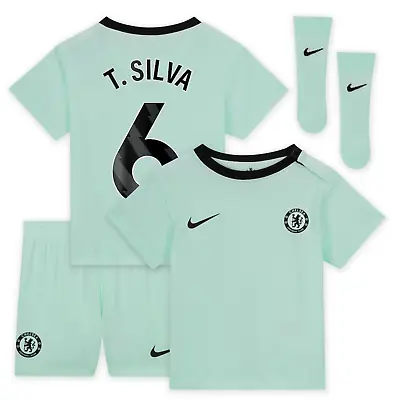 Chelsea Infant's Football Kit (Size 24-36M) Nike 3rd Baby Kit - T.Silva 6 - New • £39.99