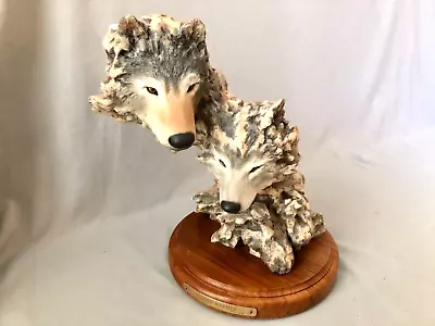 Mill Creek Studios Winter Warmth Wolf Figurines Statue Randy  Reading • $49.99