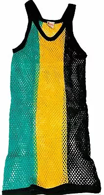 £6.99 • Buy Jamaica String Vest,  100% Cotton Mens & Women's Carnival, Party, Festival